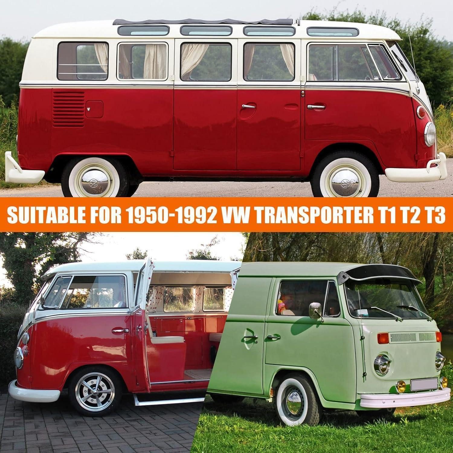 LuxusKollektion Autoplane Autoabdeckung Transporter T1 T2 T3 Kompatibel mit VW Type 2 Schwarz