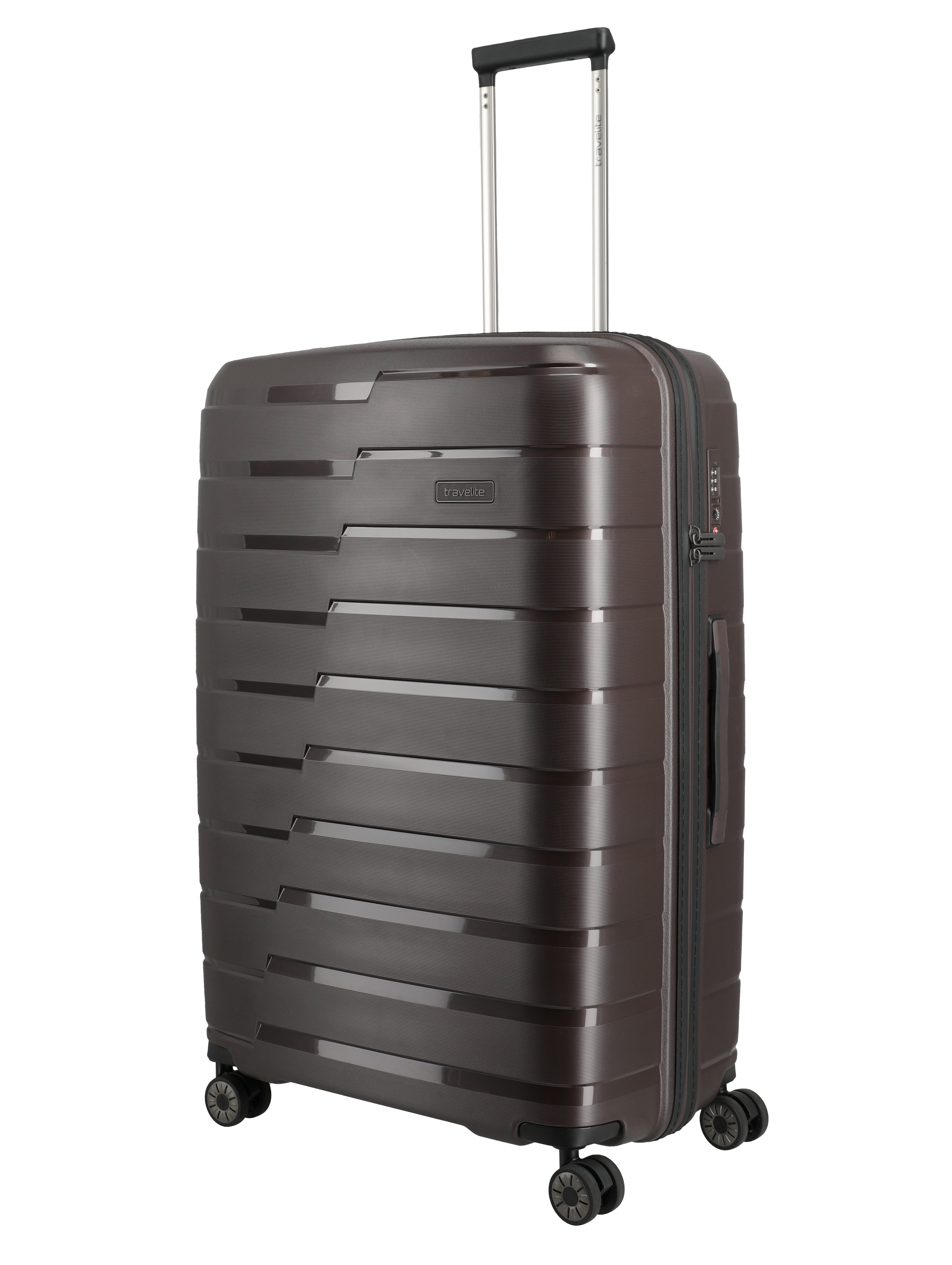 travelite Trolley AIR BASE Reisekoffer Hartschale, 4 Rollen, kratzresistenter Oberfläche und cleverer Innenaufteilung