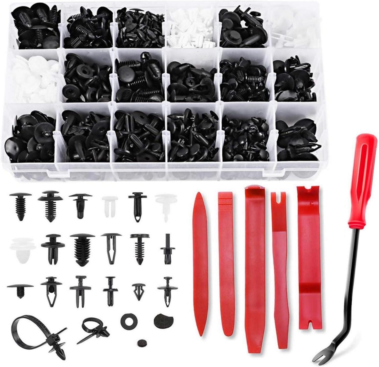 Küchenorganizer-Set Kfz Werkzeug Set 716-teilig Auto Clips Türverkleidung Stoßstangen