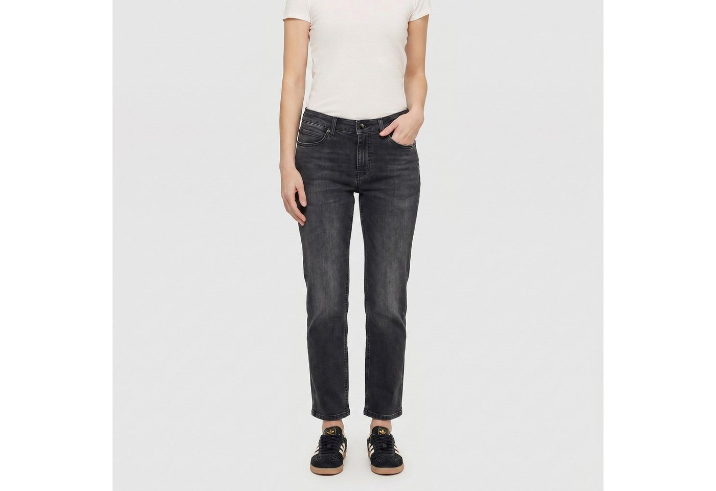 MAC Stretch-Jeans Melanie Gerade geschnitten