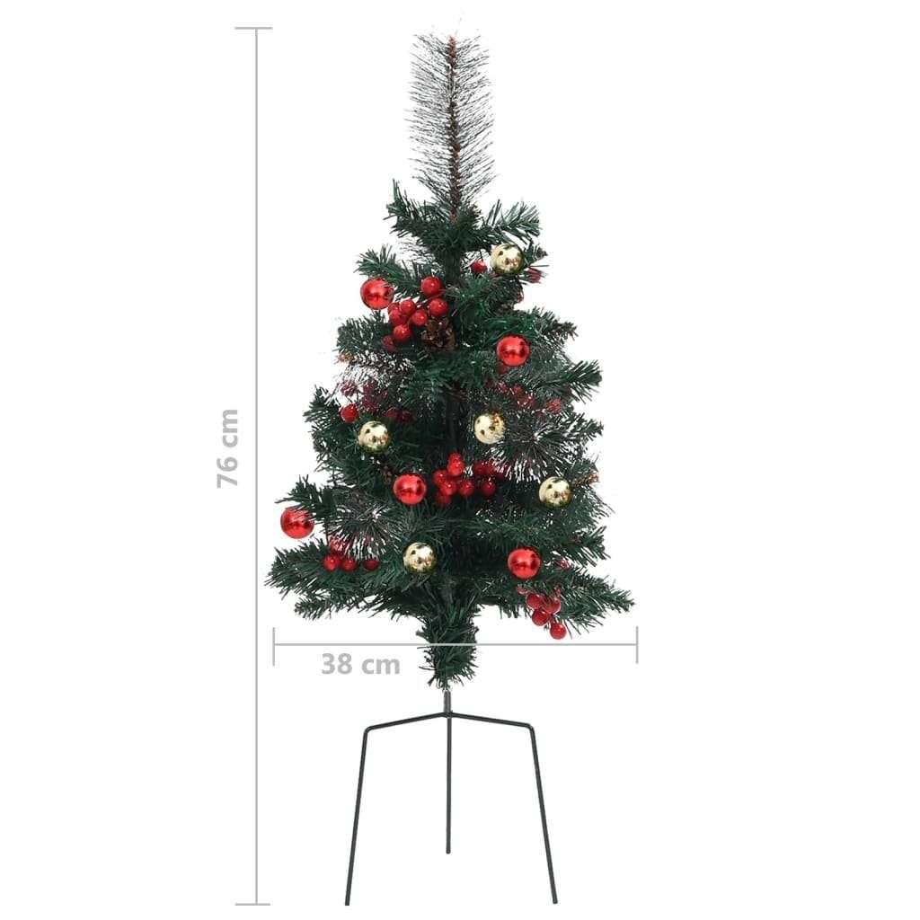 furnicato Künstlicher Weihnachtsbaum Künstliche Weihnachtsbäume 2 PVC 76 Stk. cm