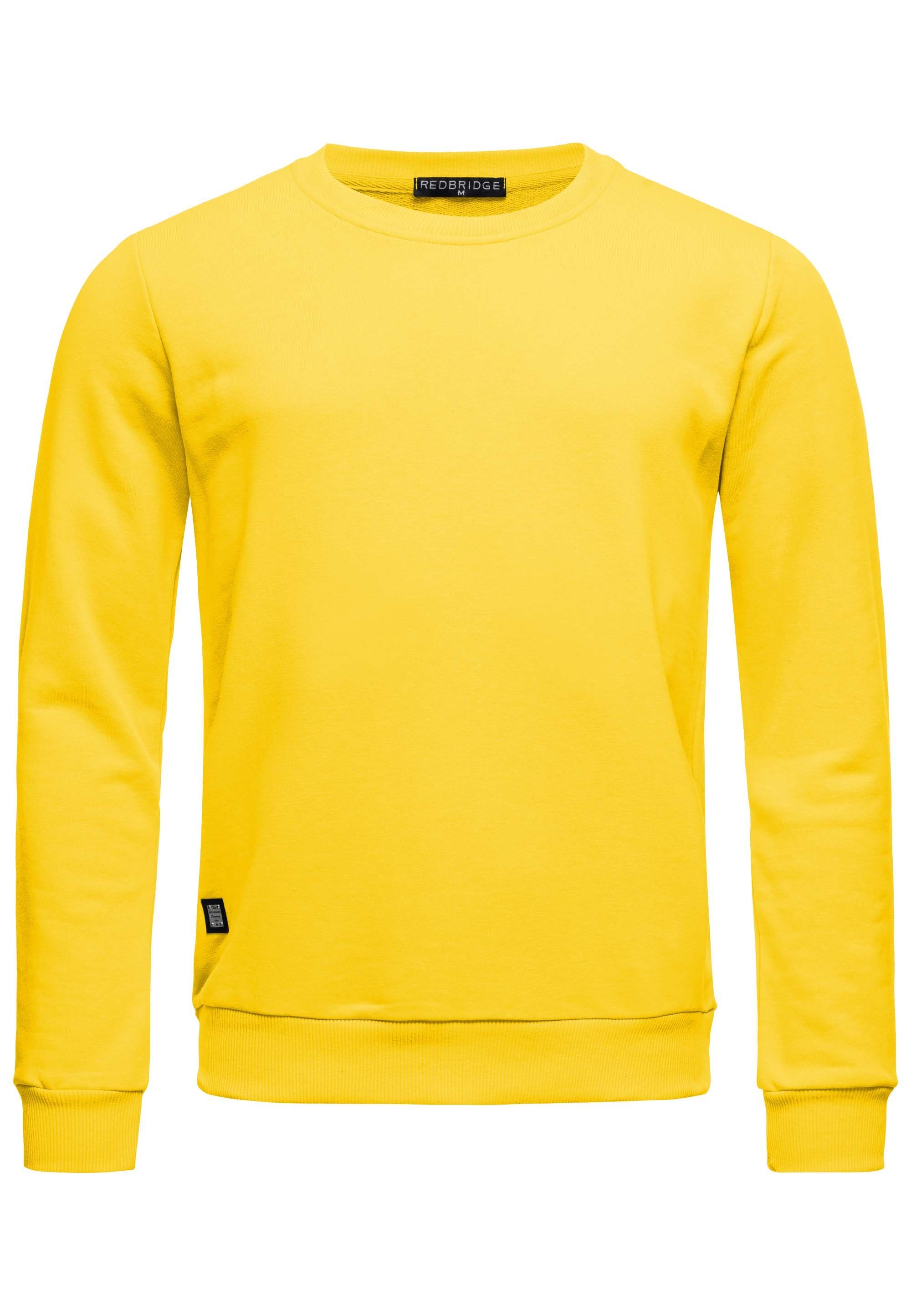 RedBridge Sweatshirt Basic Langarmshirt - Rundhals, regular fit, vielseitig günstig online kaufen