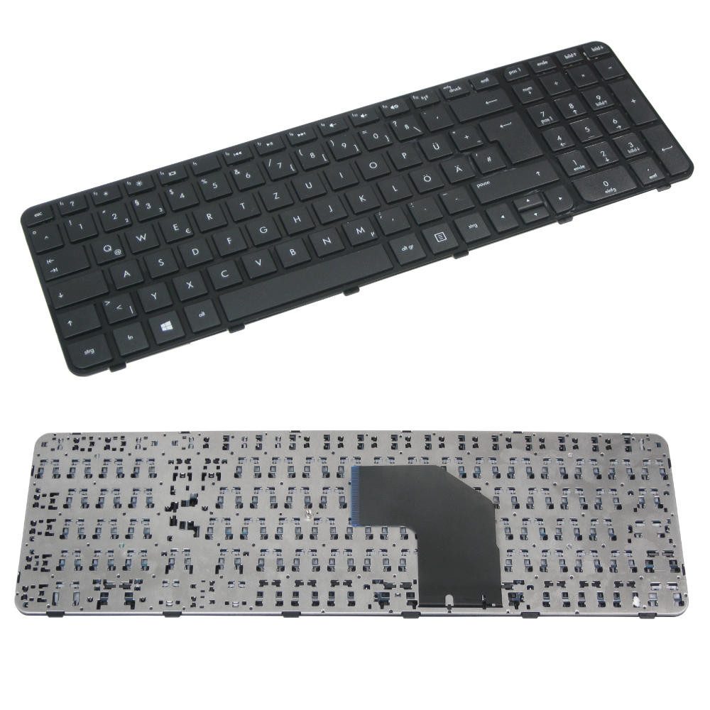 Trade-Shop Ersatzteil passend für HP Pavilion G6-2287 G6-2291 G6-2292 G6-2293 Tastatur (Tastenbelegung: Deutsch, QWERTZ / Farbe: Schwarz / mit Rahmen)