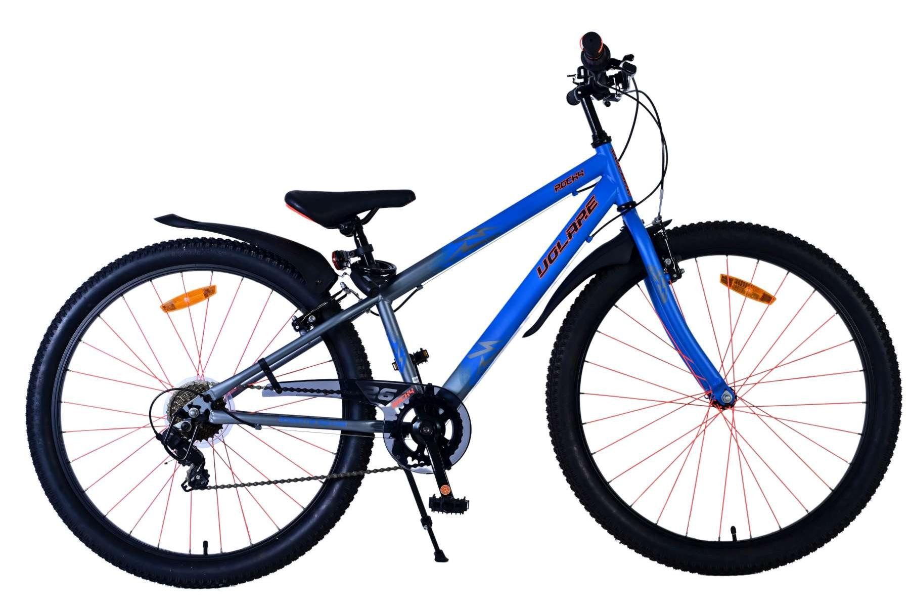 Kinderfahrrad Volare Rocky Kinderfahrrad - 26 Zoll - Blau - 7 Gänge für Abenteuer