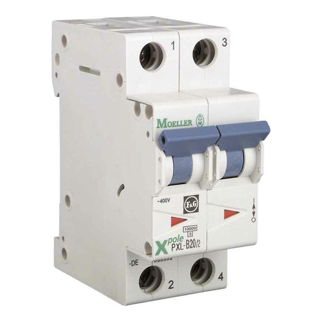 EATON Schalter Eaton LS-Schalter m.Beschrift. B 16A, 2p PXL-B16/2