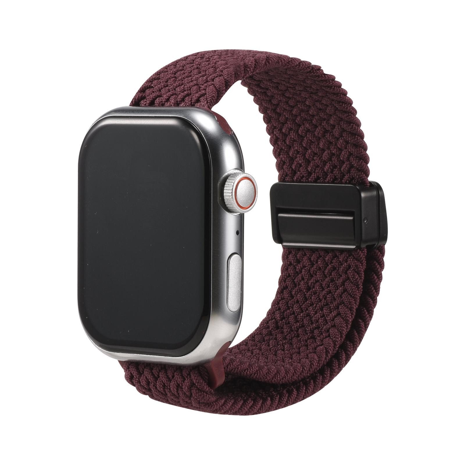 CoolGadget Smartwatch-Armband Fitnessarmband aus Nylon iWatch, für Apple Watch 1 - 6 7 8 9 10 11 SE 1 2 3 Ultra 1 2 3 42 44 45 49 mm