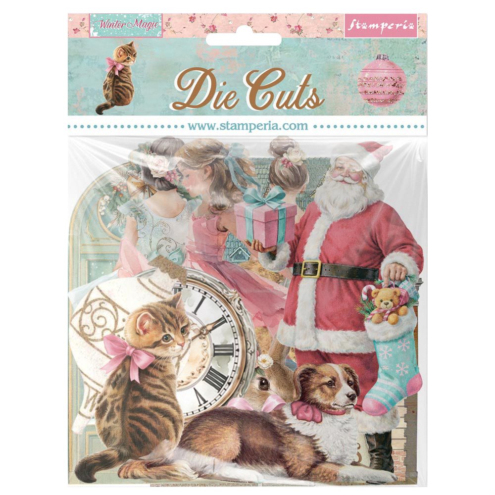 Stamperia Motivpapier Stanzmotive "Winter Magic", 39 Teile