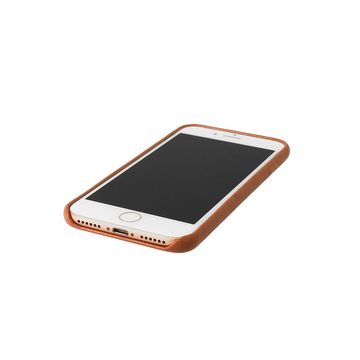 KMP Creative Lifesytle Product Handyhülle Echtleder Schutzhülle für iPhone 6/7/8, iPhone SE2, SE3, Brown 4,7 Zoll