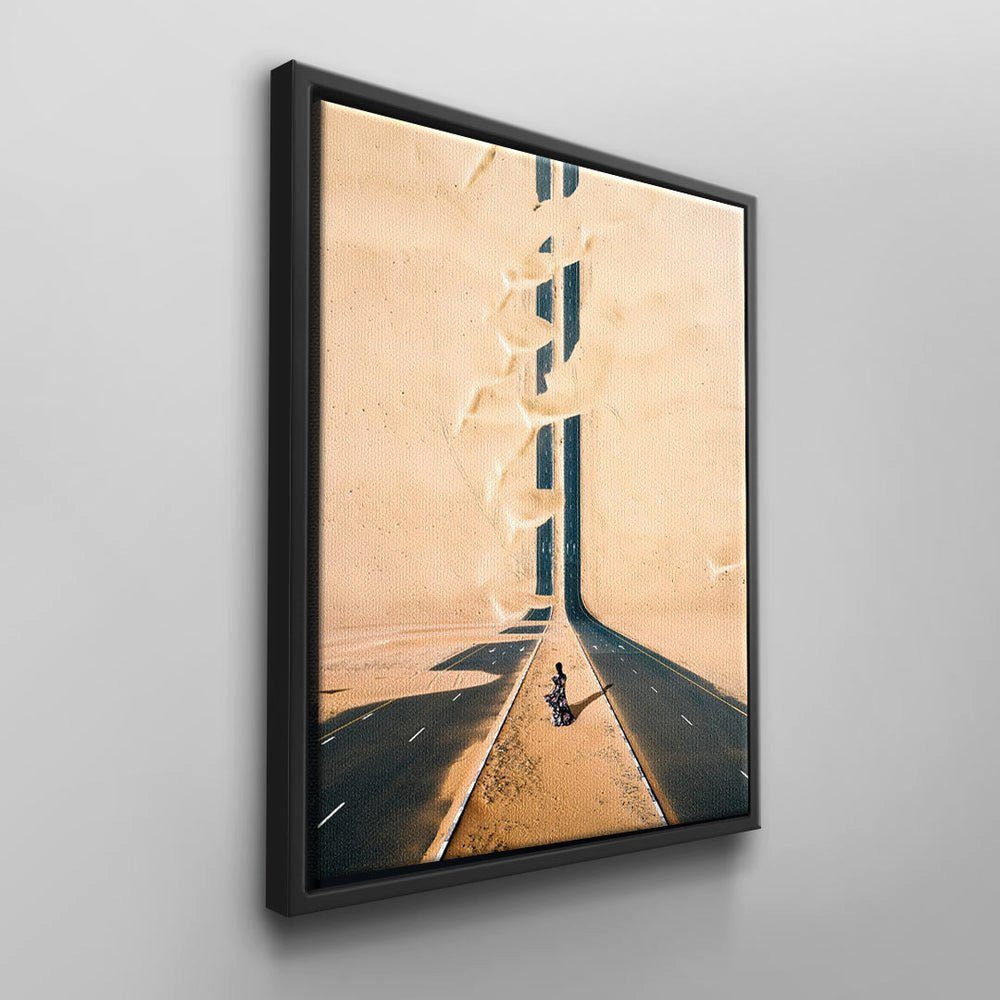 DOTCOMCANVAS® Leinwandbild, Moderne CANVAS DOTCOM schwarzer Rahmen von Wandbilder