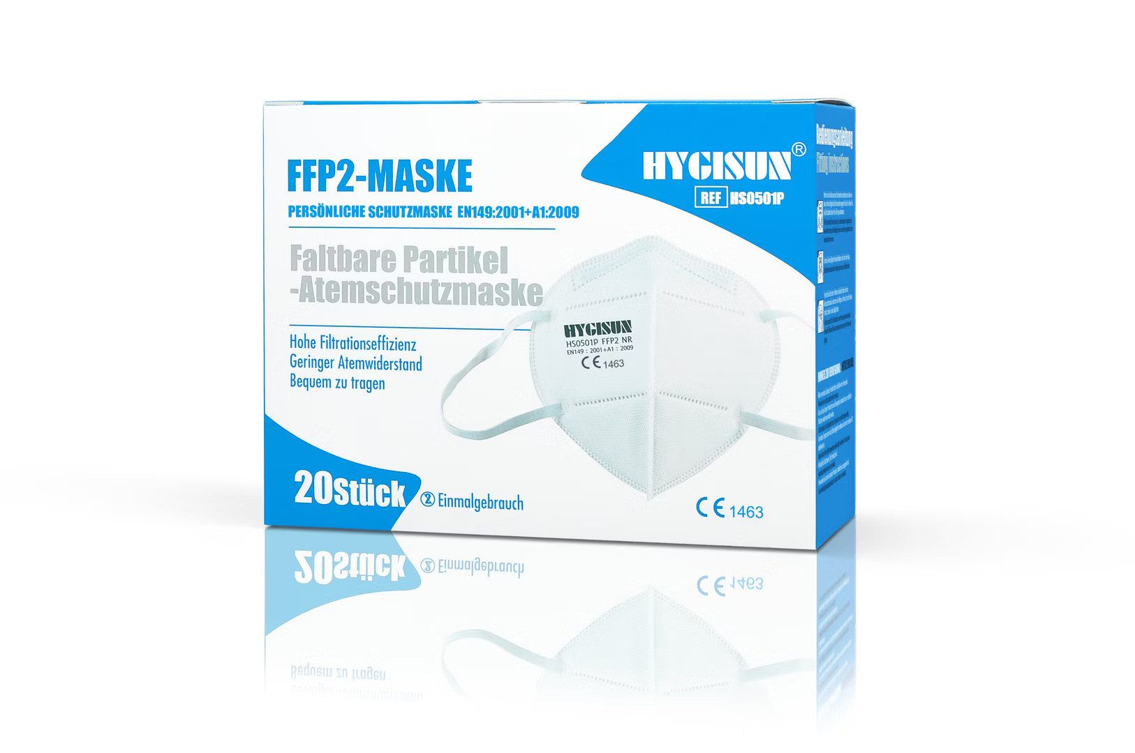 Filtrierende Halbmasken FFP2 Atemschutzmaske, weiß