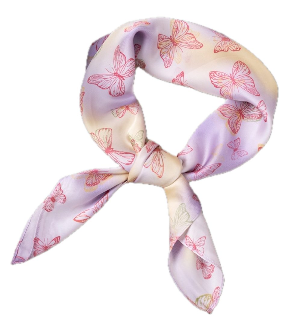 LK Trend & Style Modetuch Quadratisches Tuch 70x70 Seideneffekt, (Hochwertiges Muttertag Geschenk), Seidenoptik, leicht, weich und fließend