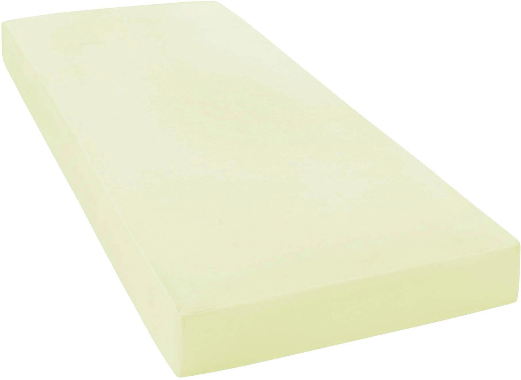 Janine Spannbettlaken ELASTIC 5002 Jersey Bettlaken mit Elasthan, 190 g/m², Jersey-Elasthan, Gummizug: rundum, (1 Stück), für Matratzen bis 35 cm Höhe, 95% Baumwolle, hochwertig, langlebig
