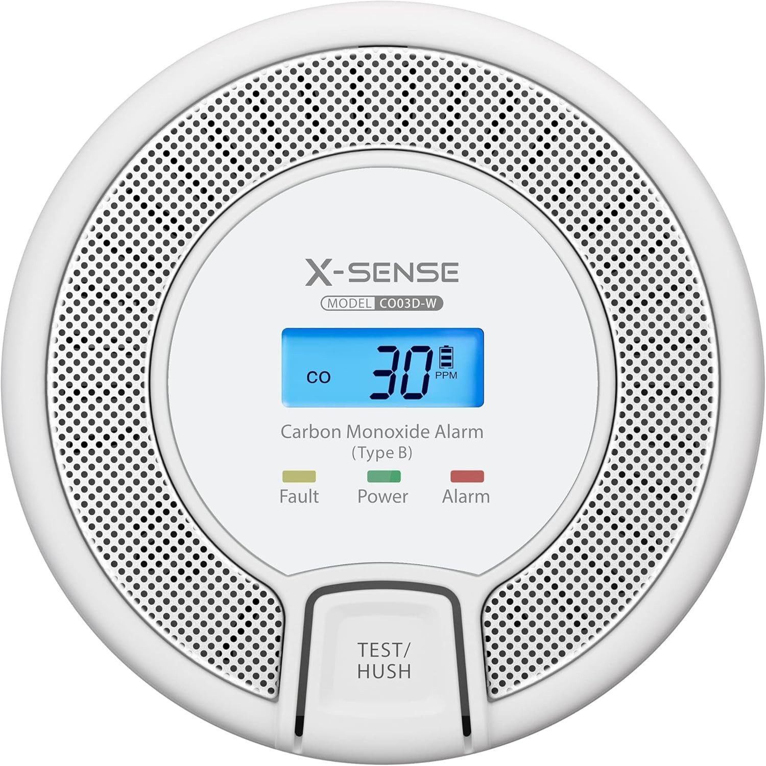 X-SENSE X-Sense CO03D-W Kohlenmonoxidmelder mit Digitalanzeige 2er Set Gasmelder (CO Melder Batterie) – Bild 2 von 5