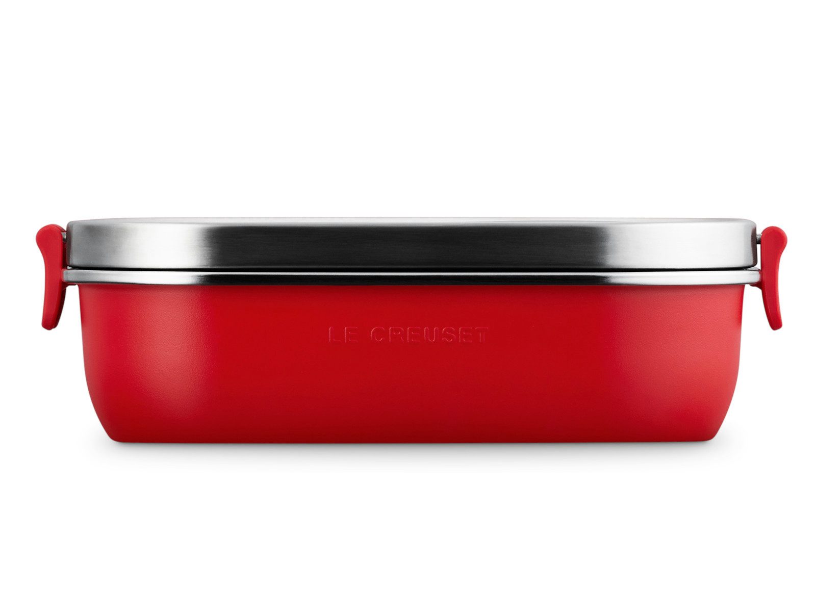 LE CREUSET Lunchbox On The Go Lunchbox kirschrot 900ml, Edelstahl – Bild 4 von 5