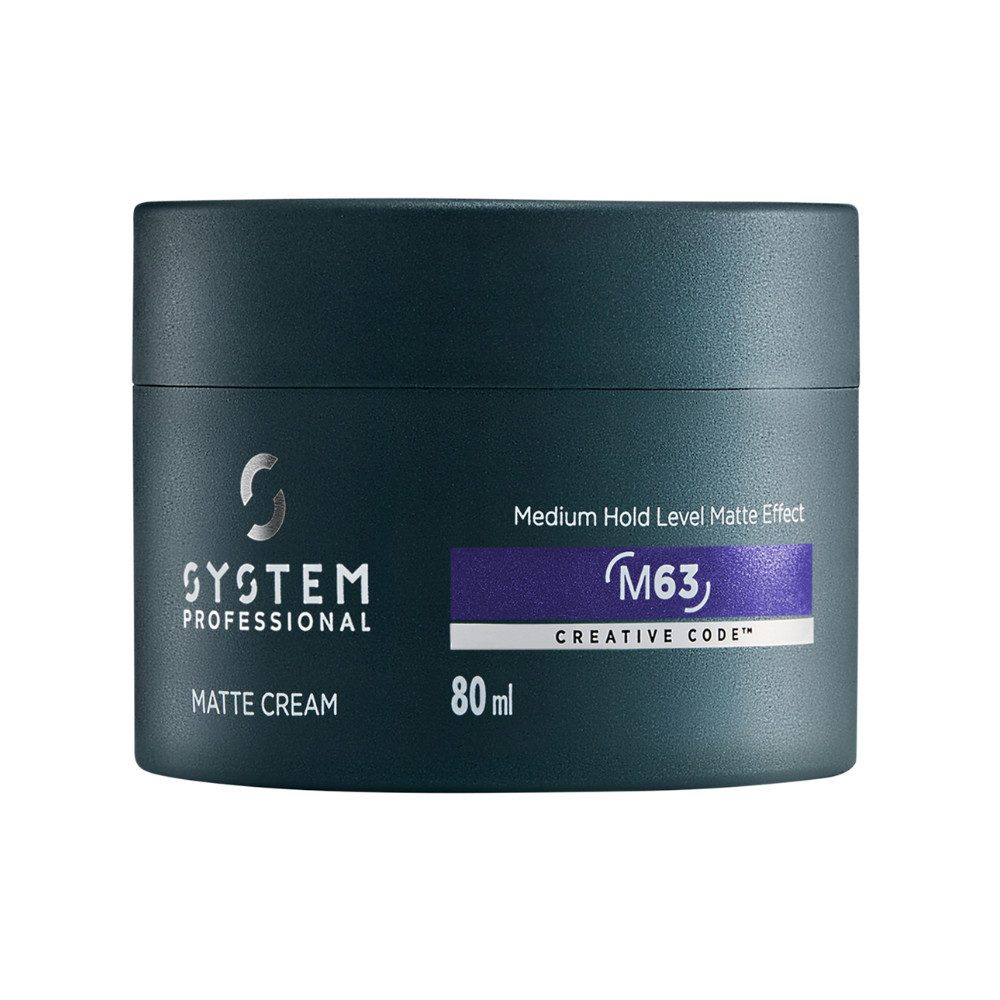System Professional Haargel System Professional M63 Man Matte Cream 80 ml – Mattes Styling mit Hal, 1-tlg., Haargel - Paste