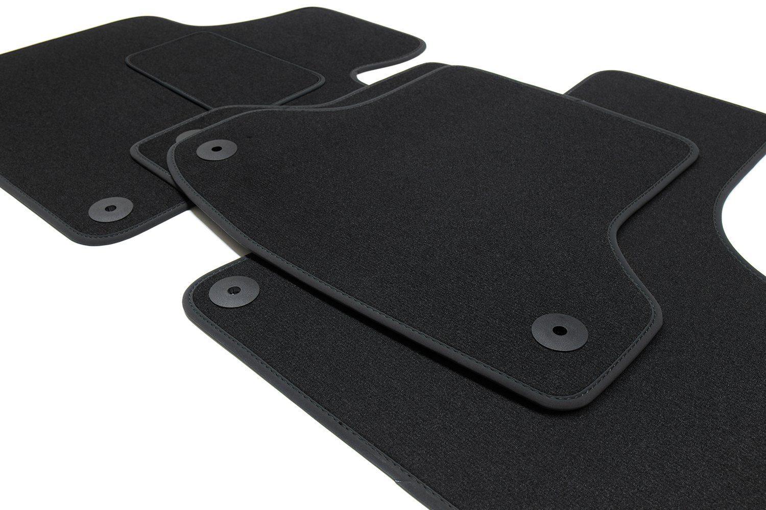 teileplus24 Car Floor Mats V277 Velour Floor Mat Set compatible with Skoda Kodiaq 2017-