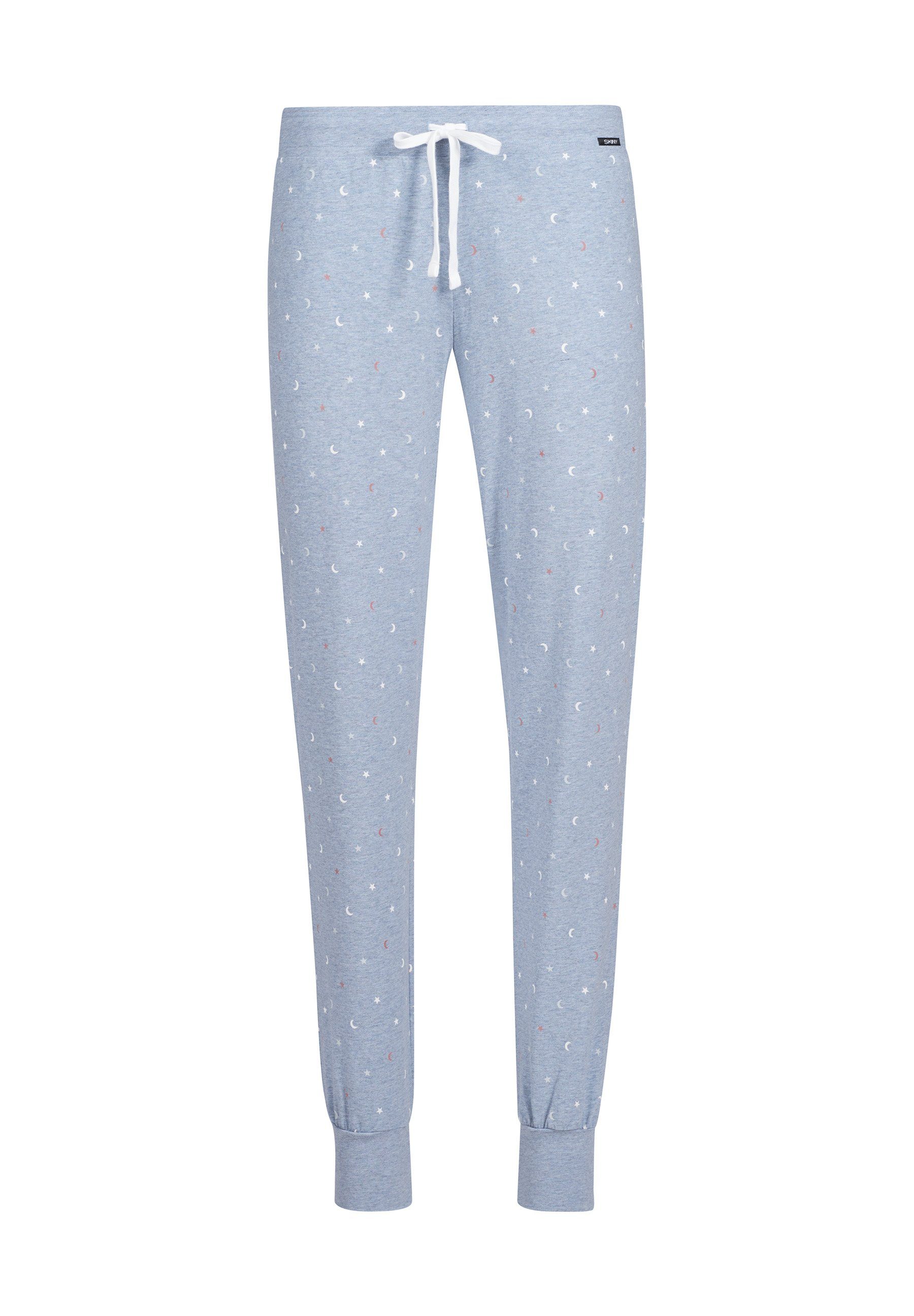 & Night Schlafhose Mix Skiny In Match stars (1-tlg) denimmelange