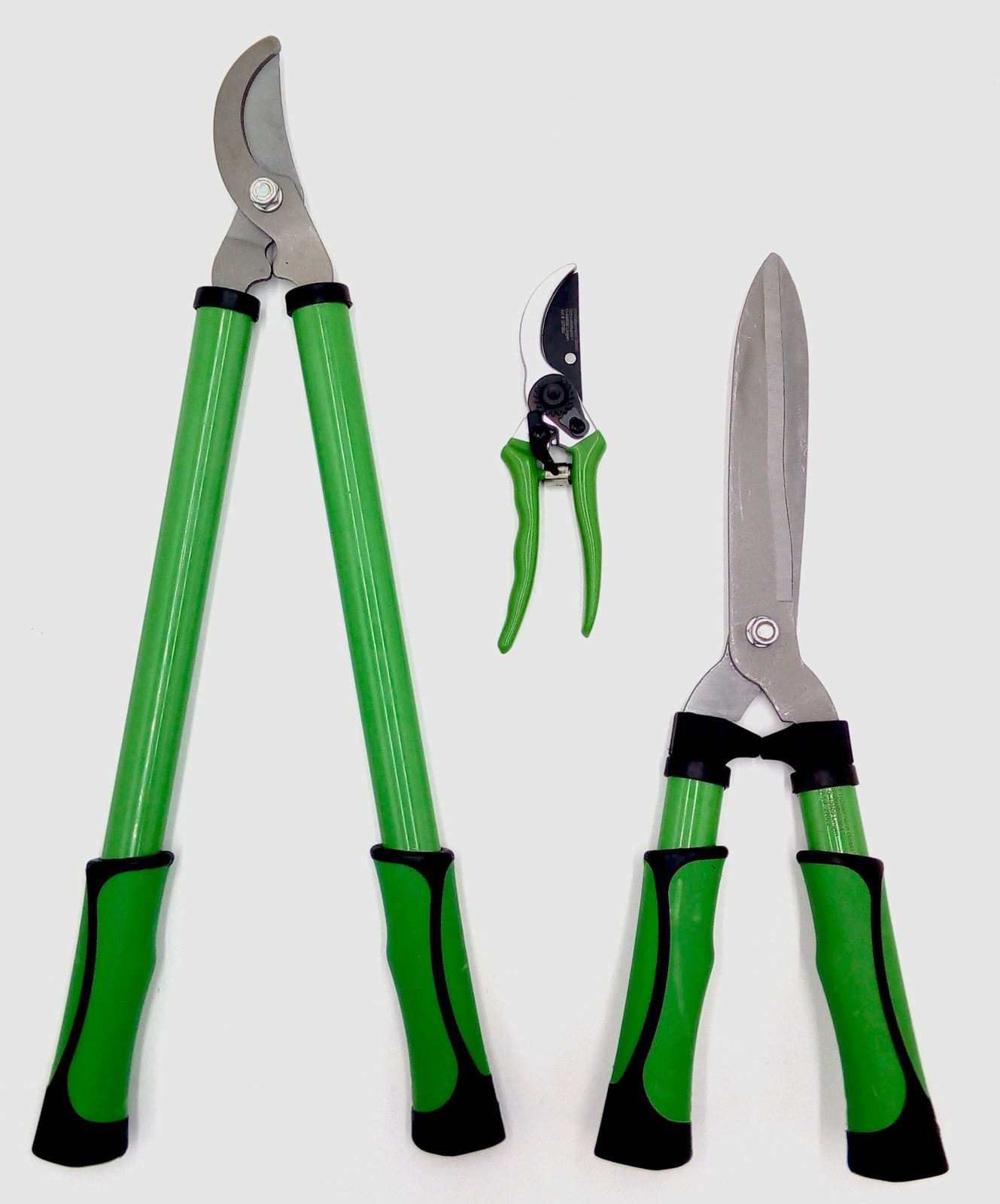 BURI Astschere 3er-Set Astschere Heckenschere Rosenschere Gartenschere Baumschere