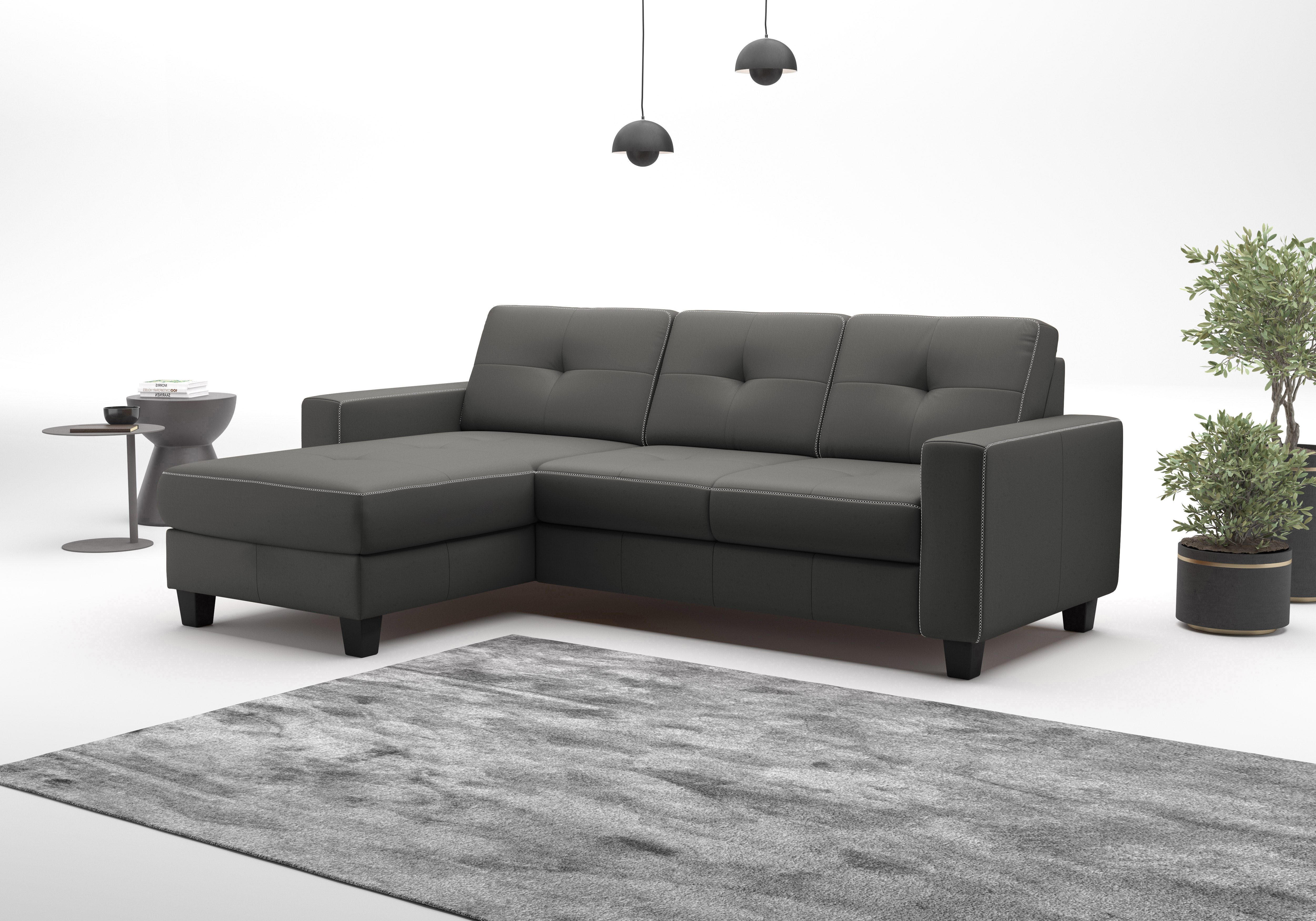 Home affaire Ecksofa Varese, wahlweise mit Bettfunktion und Bettkasten