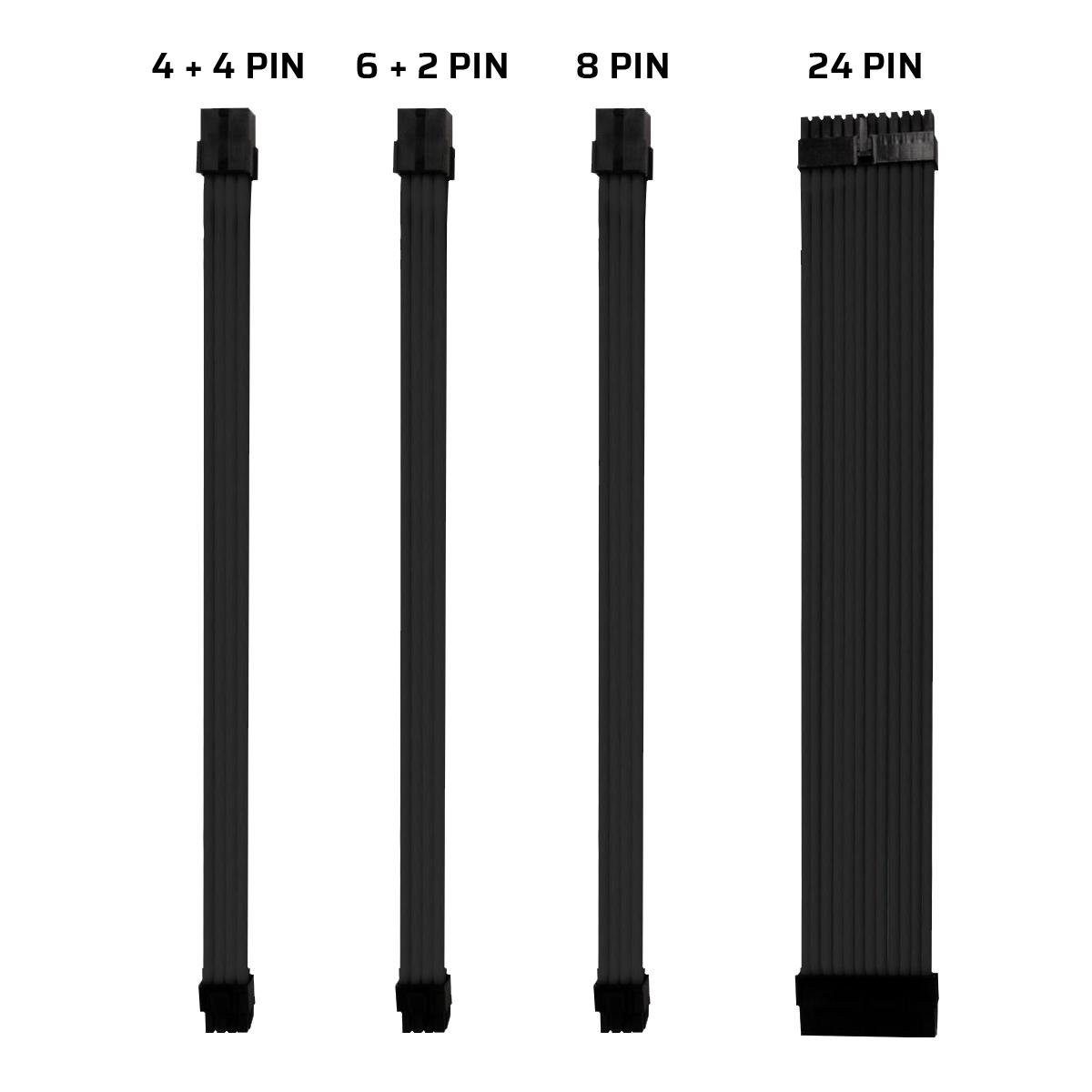 ONE GAMING Kabel-Sleeve-Set - Schwarz - Computer-Kabel