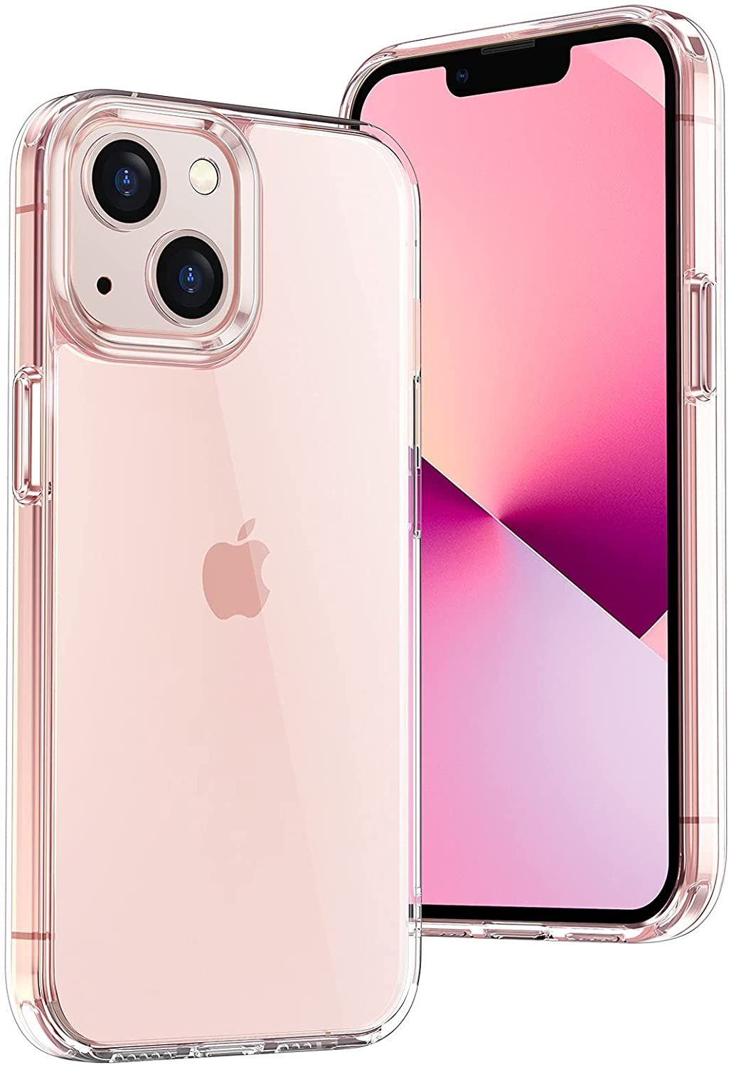 Wisam Smartphone-Hülle Wisam® Apple iPhone 13 (6.1) Silikon Case Schutzhülle Hülle Transparen