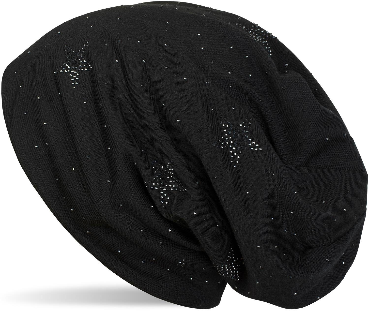 styleBREAKER Beanie Beanie mit Strass Sterne günstig online kaufen