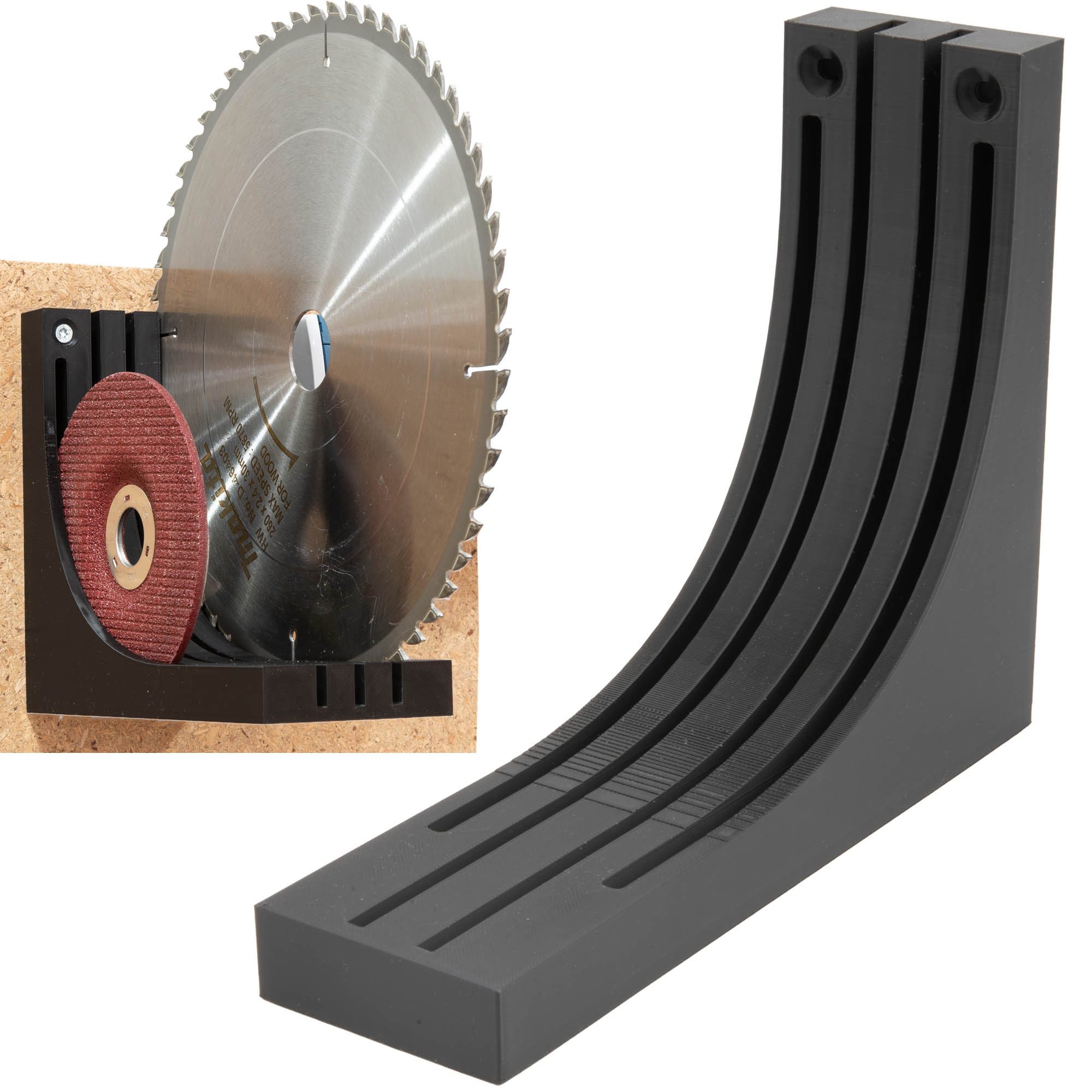 TSB Werk Sägeblatt Wandhalter Kreissägeblatt Sägeblatt Schleifscheibe, Trennscheibe, Universal, Halter