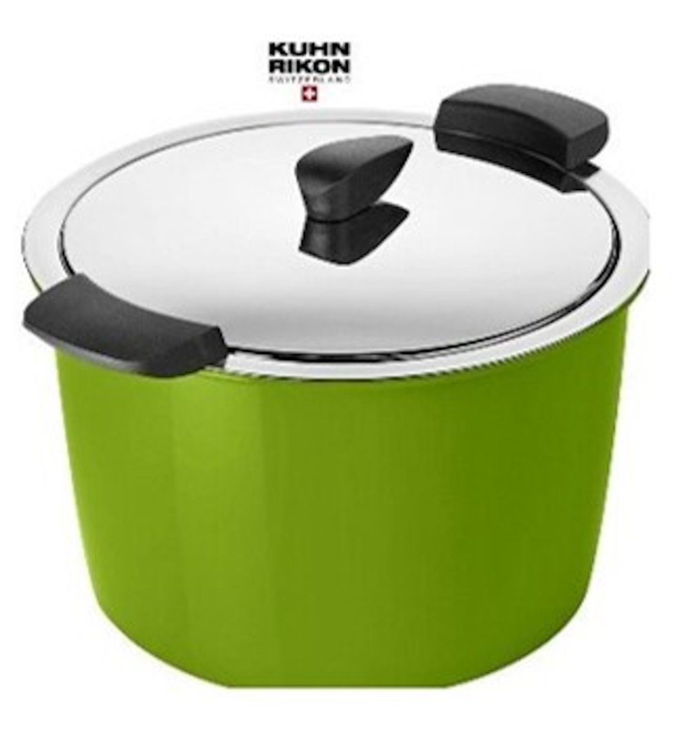 KUHN RIKON Kochtopf Kuhn Rikon HOTPAN Servier Kochtopf 5,0 L/Ø 22 cm in Grün