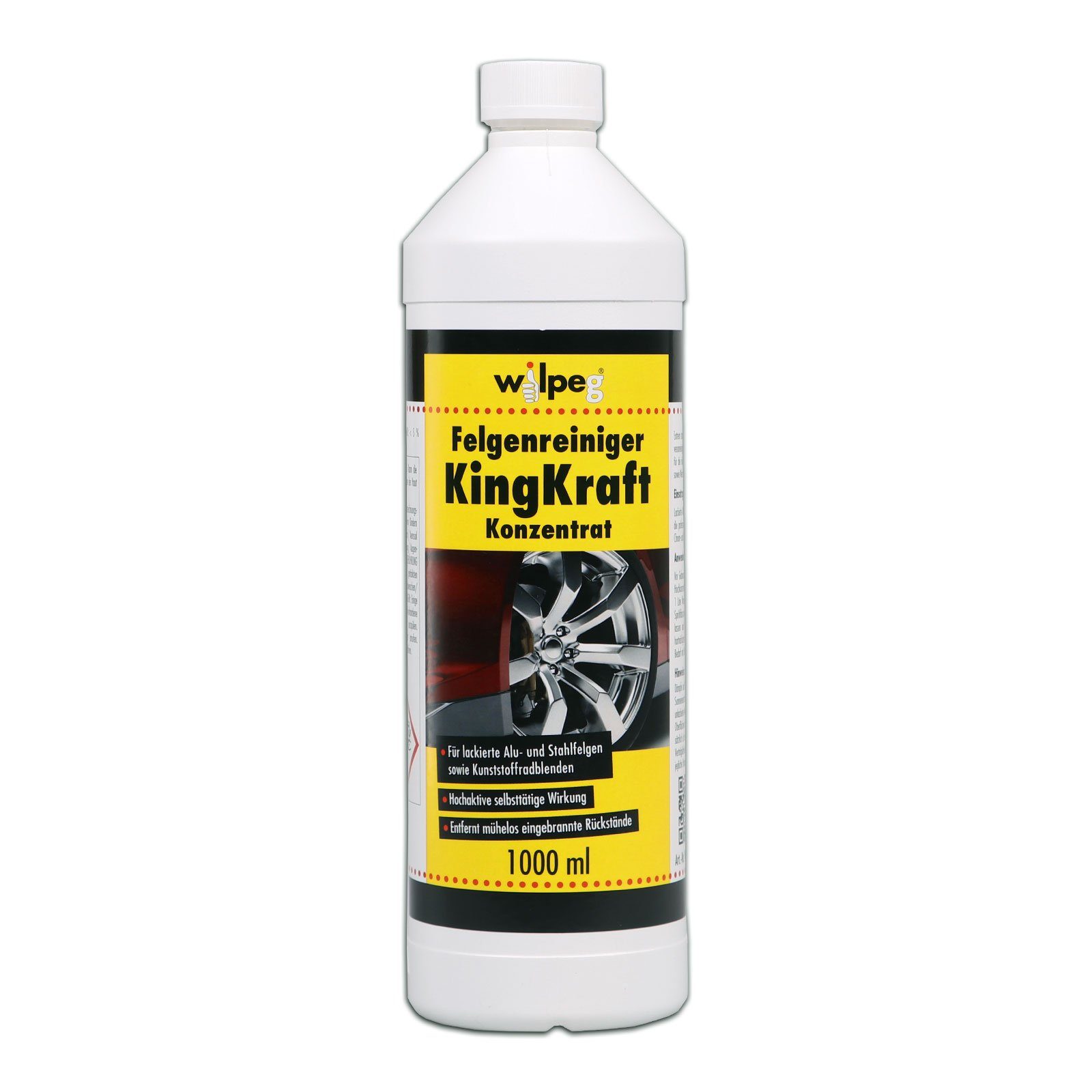 Felgenreiniger Alufelgen Stahlfelgen Radkappen Konzentrat KingKraft 1L Felgenreiniger