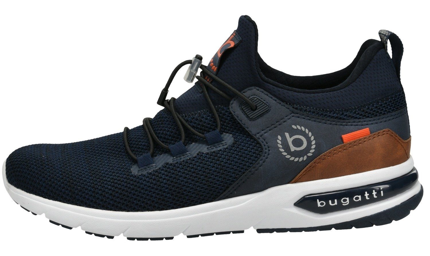 Slip-On Sneaker dark Schnellschnürung praktischer mit bugatti blue