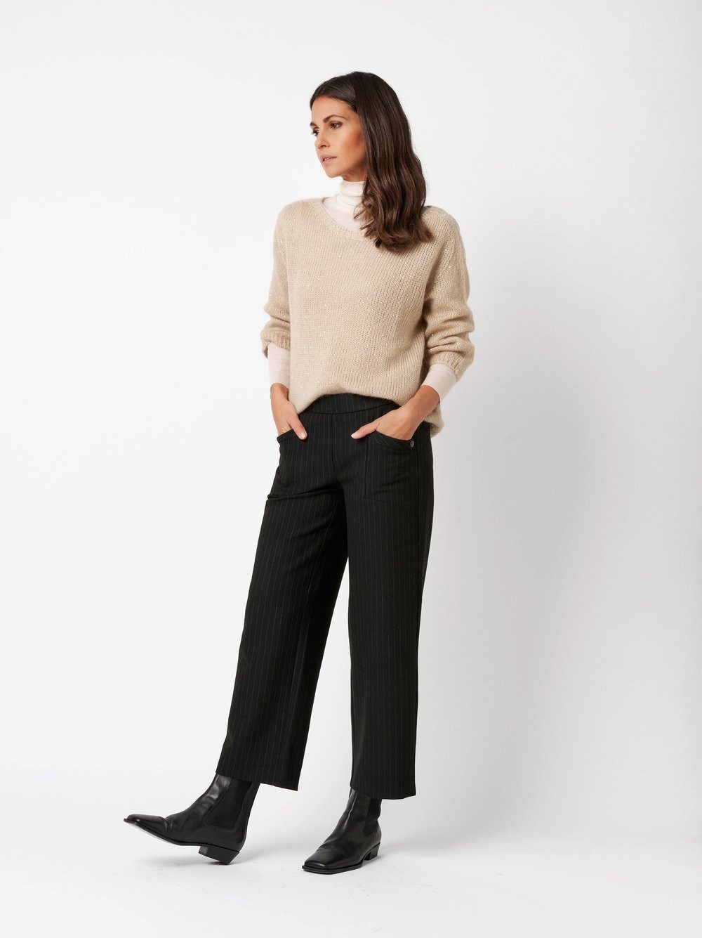 TONI Palazzohose Sue mit feinen Nadelstreifen günstig online kaufen