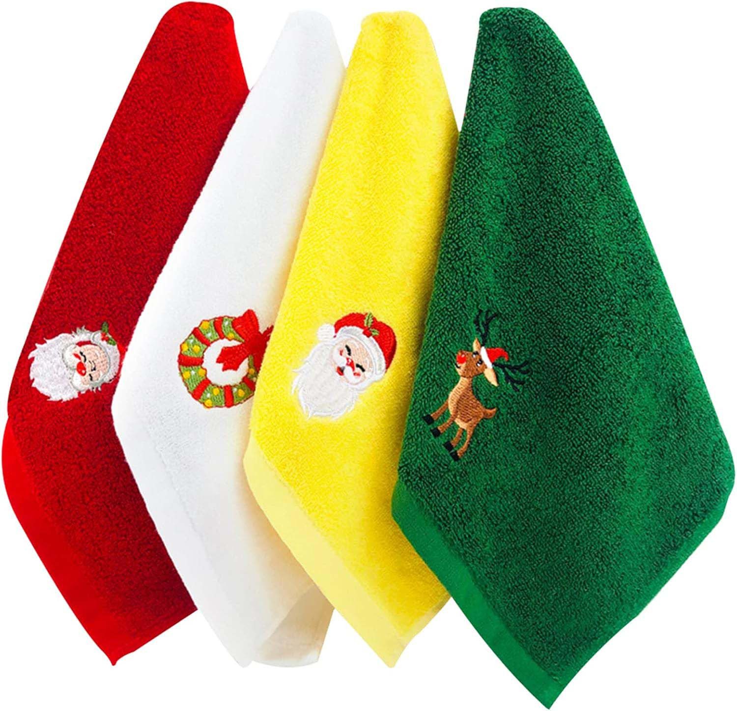 trends for living Handtücher Weihnachtshandtücher 4er Pack Waschlappen Set günstig online kaufen