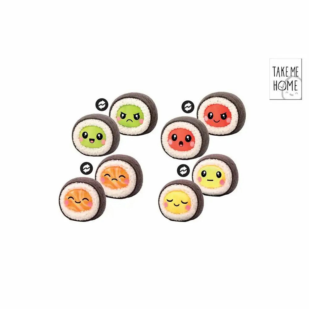 Triton-X Spiel Trend Toys Kawaii Sushi Plüsch, 1 von 4 Designs zufällig