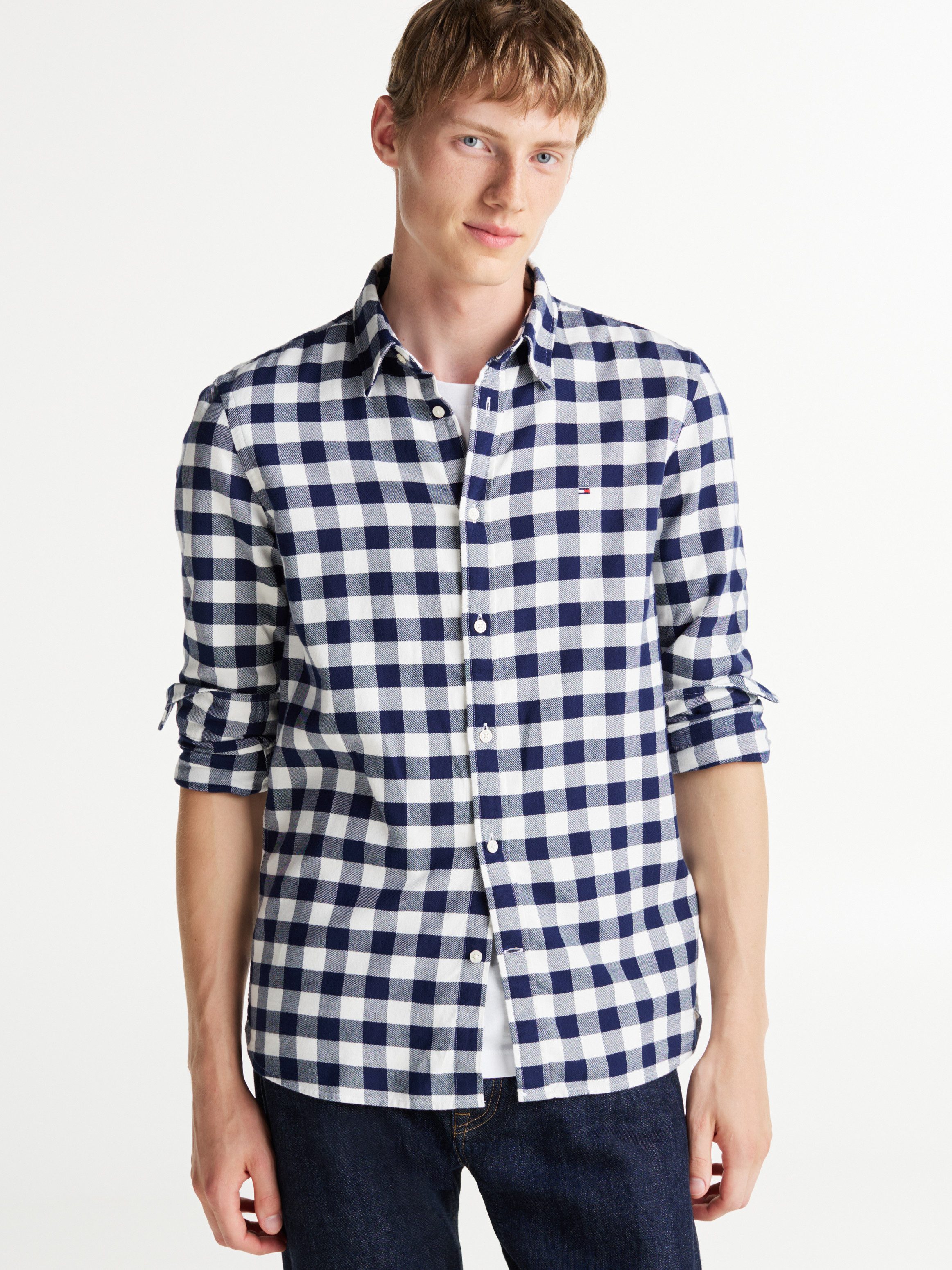 Tommy Hilfiger Langarmhemd BRUSHED GINGHAM SF günstig online kaufen