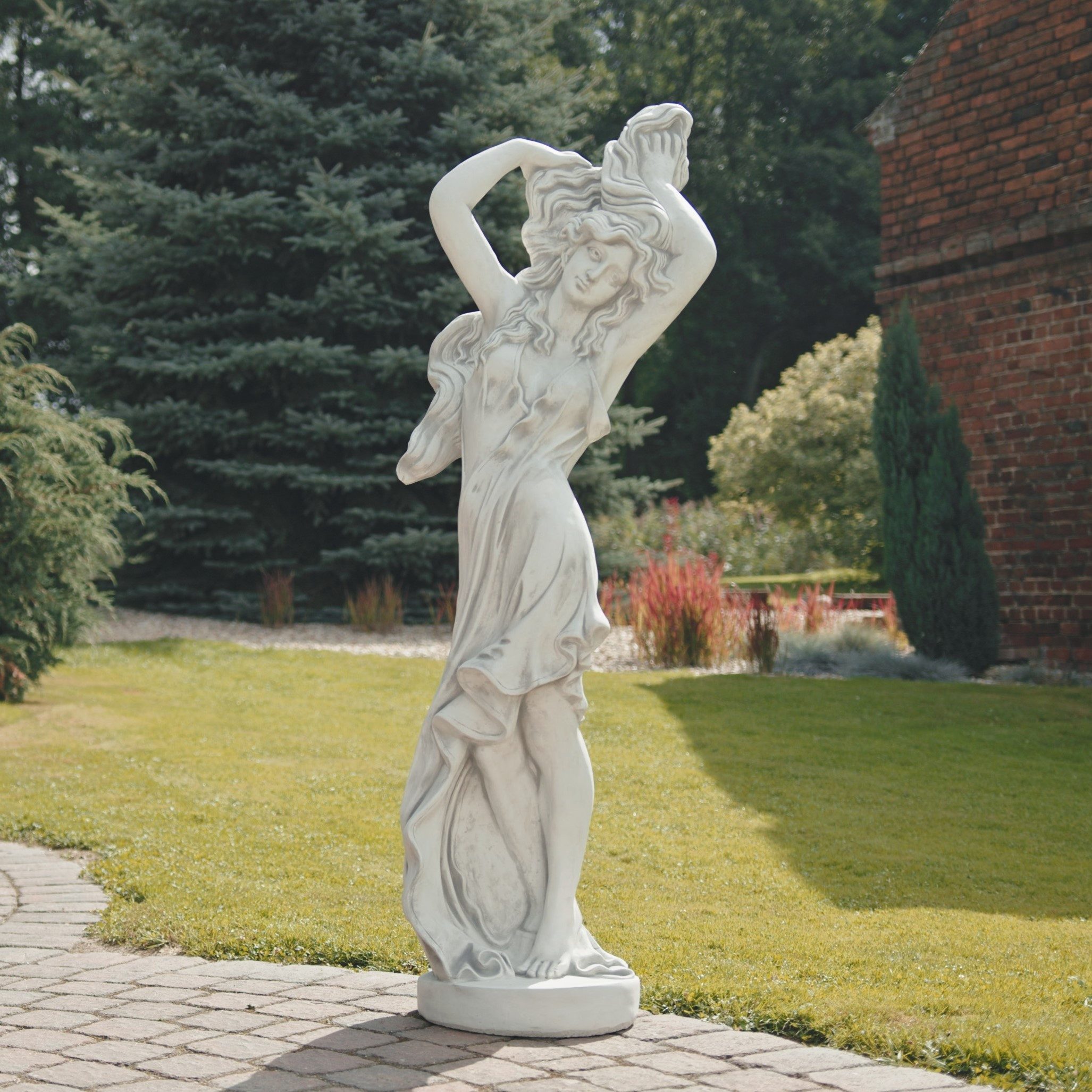 gartendekoparadies.de Gartenfigur Weibliche Statue der Hera, H. 153 cm, 121 kg, Frostsicher