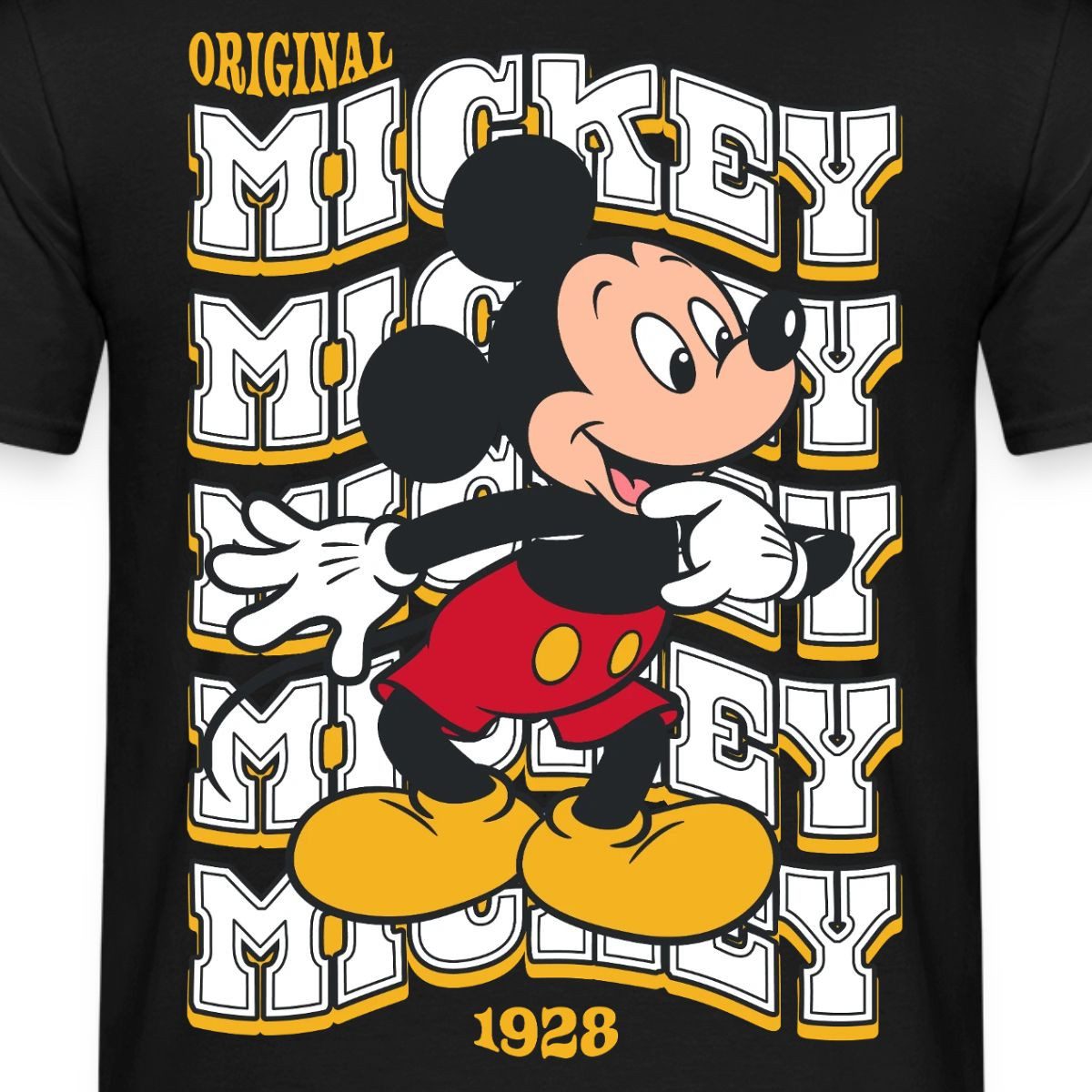 T-Shirt Mickey & Minnie Mickey Mouse Original 1928 Männer T-Shirt