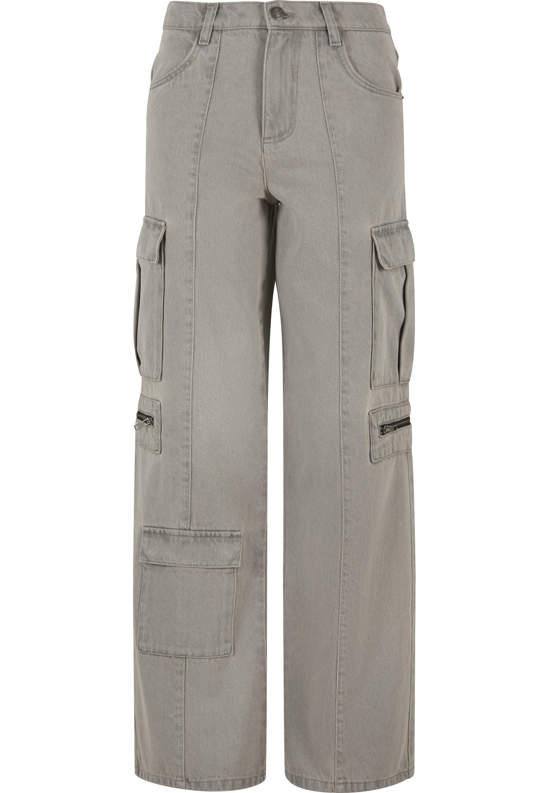 URBAN CLASSICS Cargohose Urban Classics Ladies Loose Utility Denim Pants (1-tlg)