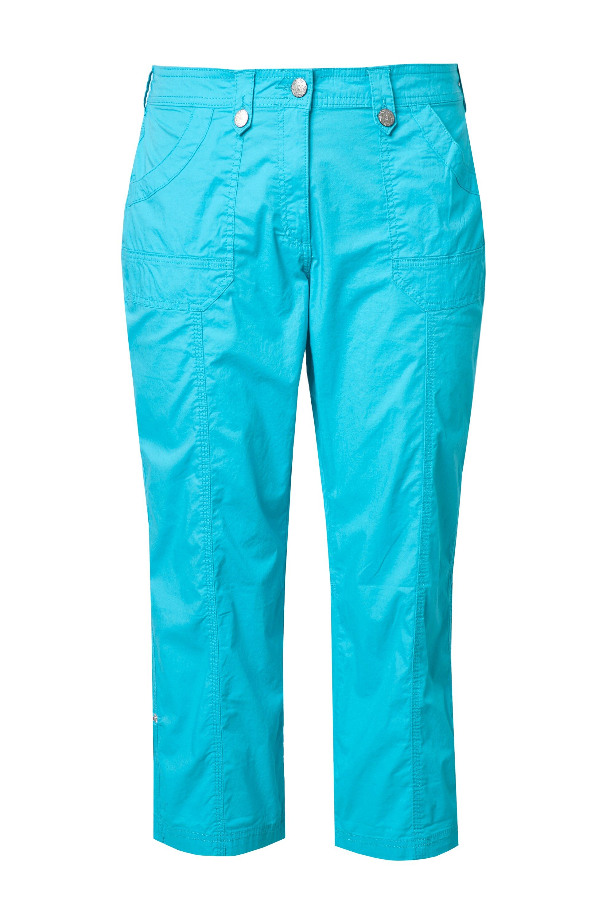 Ulla Popken Funktionshose 7/8-Cargohose Krempelriegel Komfortbund günstig online kaufen
