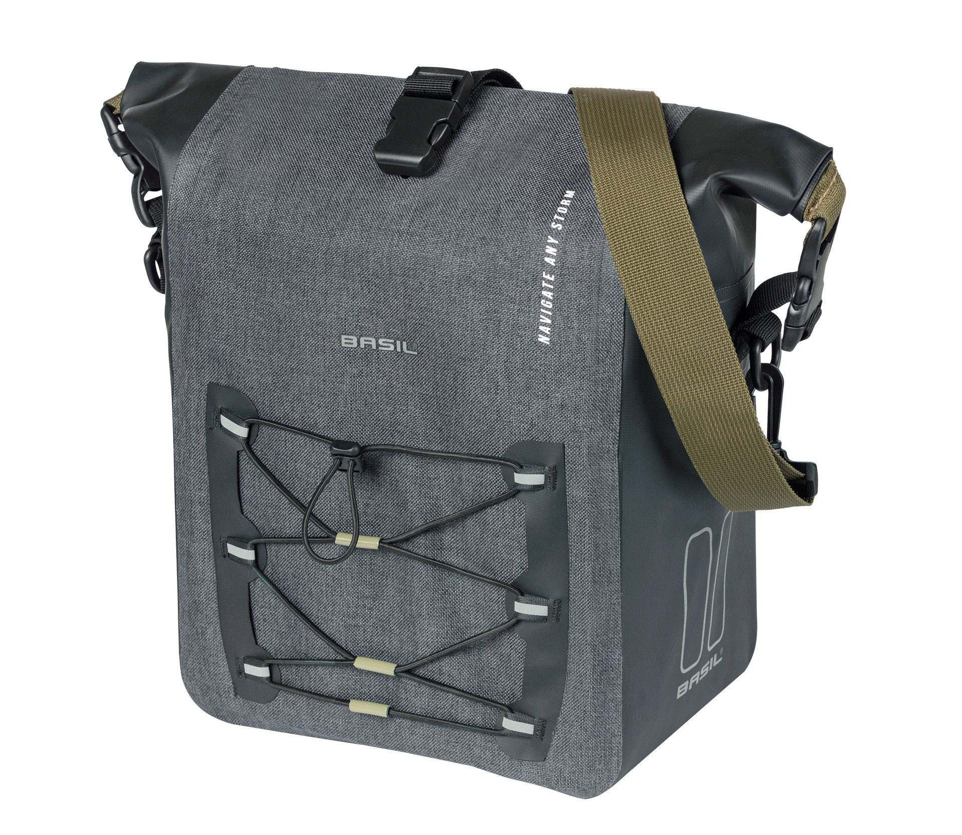 Basil Gepäckträgertasche, Fahrrad- Einzeltasche Navigator Storm MIK Studs M