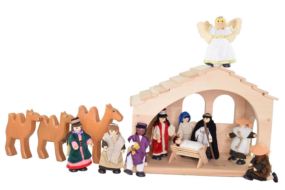 Biegepuppe Weihnachtskrippe