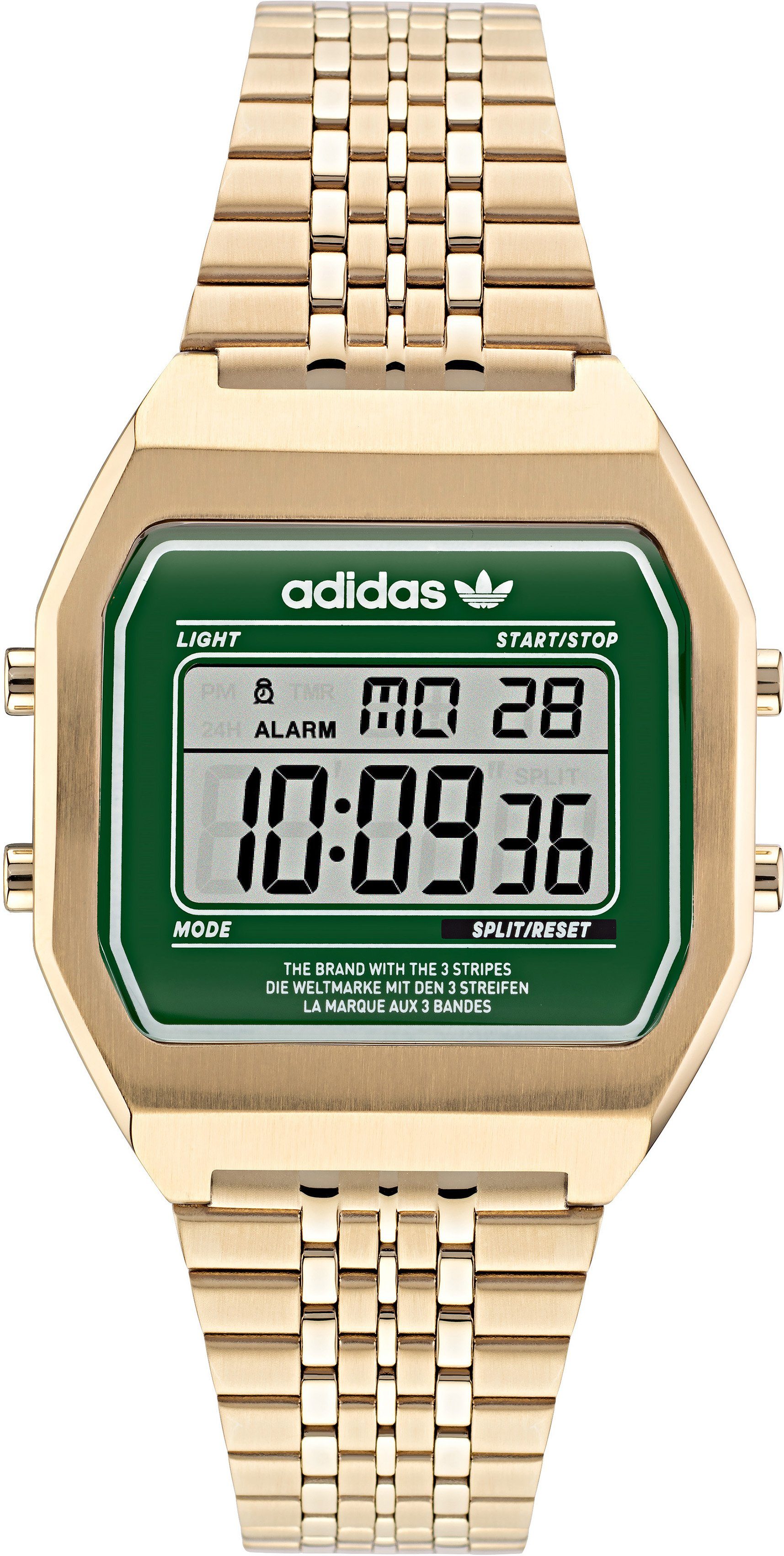 adidas Originals Digitaluhr DIGITAL TWO AOST220712I, Armbanduhr, Quarzuhr, Damenuhr, Herrenuhr, unisex, Edelstahlarmband