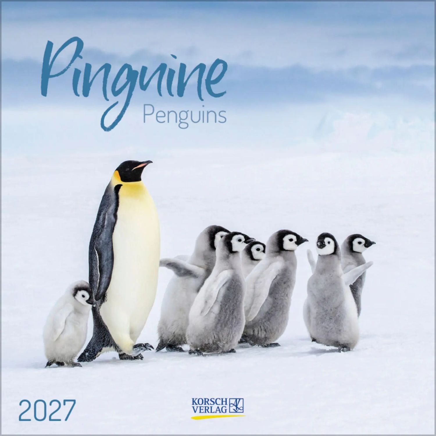 Korsch Verlag Wandkalender Pinguine 2027