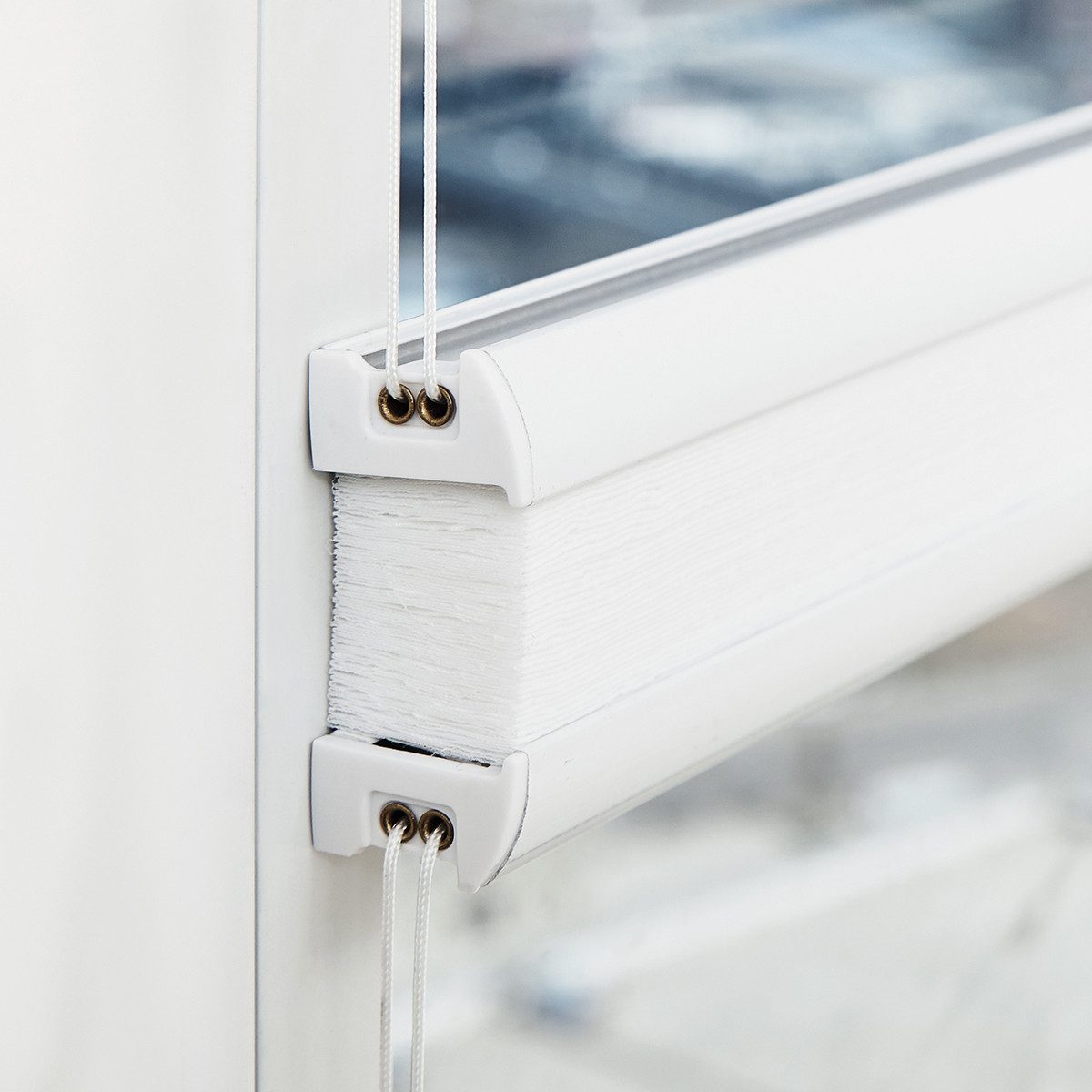Vkele Plissee Ohne Bohren Klemmfix, Easyfix verspannt Faltrollo mit Klemmträger, Klemmträger, Sonnenschutz und Sichtschutz, Jalousie für Fenster & Tür