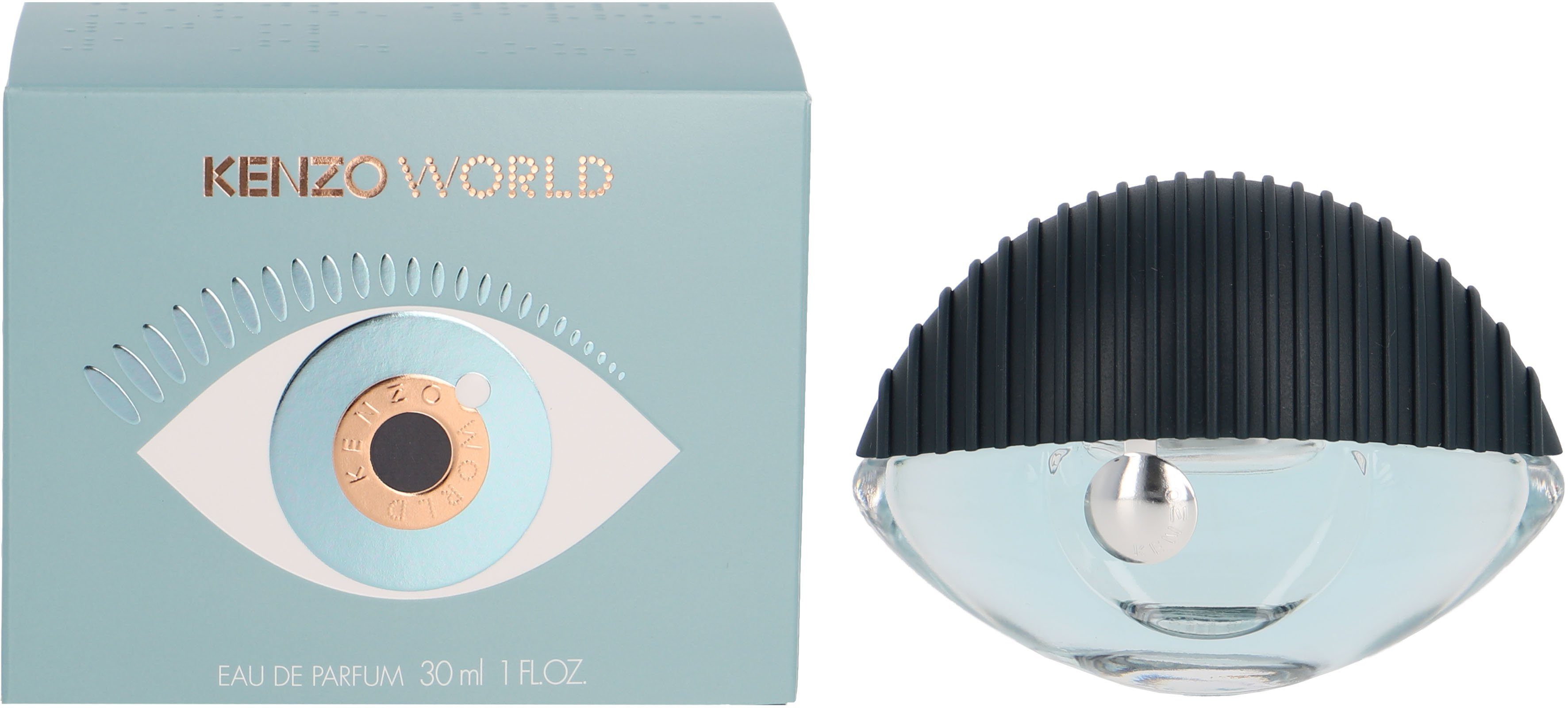 KENZO Eau de Parfum Kenzo World, Würzig-süßer Damenduft mit Tonkabohne, Salz und Zypresse.