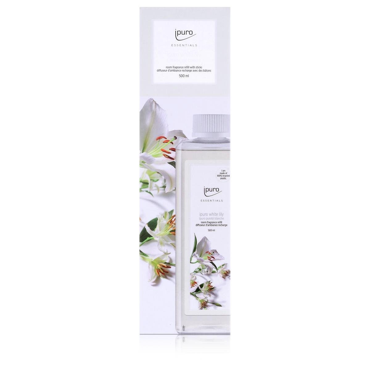 IPURO Raumduft Ipuro Essentials white lily Refill 500ml Nachfüllflasche  Raumduft (1er