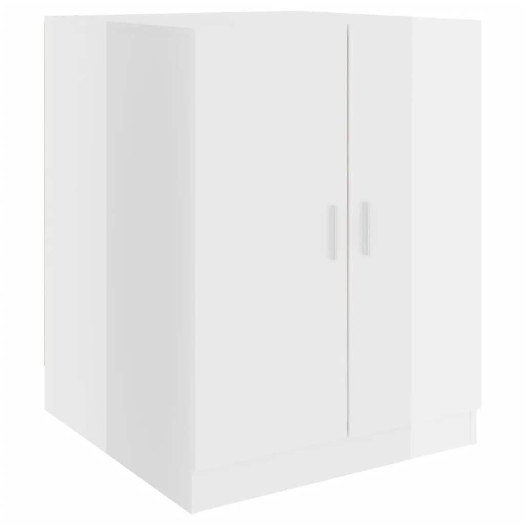 Waschmaschinenschrank vidaXL cm Hochglanz-Weiß 71x71,5x91,5 Waschmaschinenumbauschrank