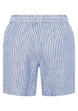 Polo Sylt Shorts mit Stoffgürtel und Streifen