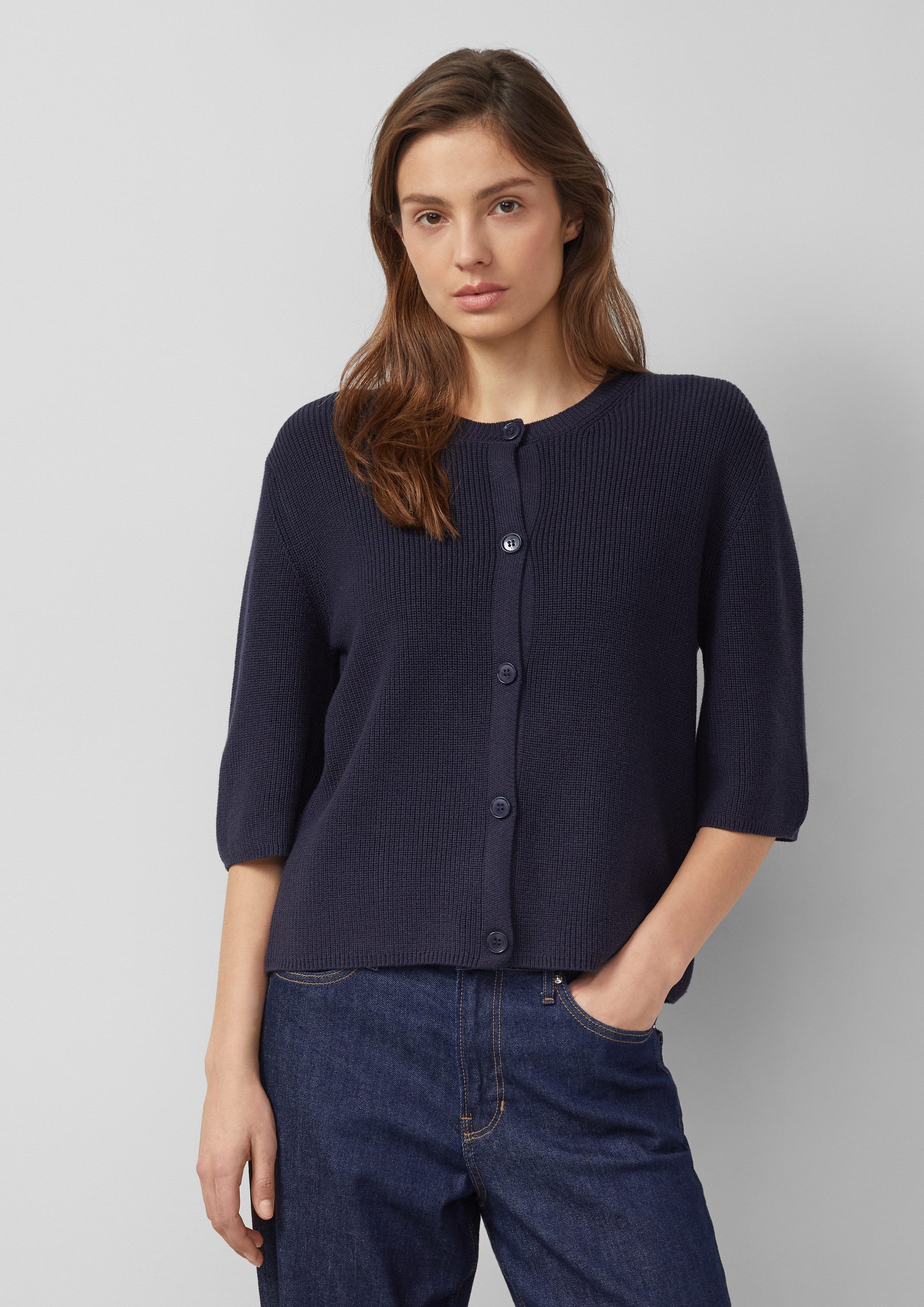 s.Oliver Cardigan Strickjacke Halbarm-Strickjacke günstig online kaufen