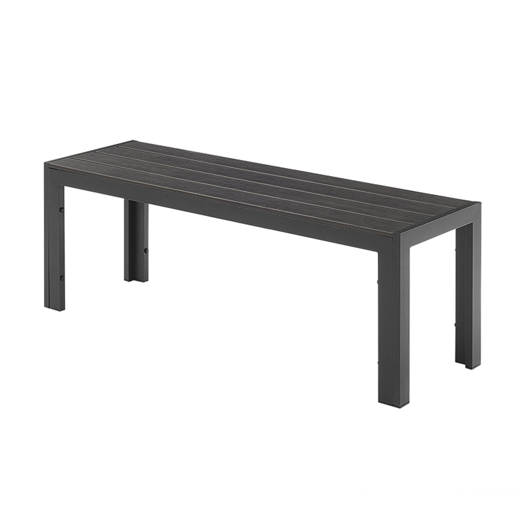 riess-ambiente Gartenbank DESIGNO 130cm anthrazit / schwarz · Outdoor-Sitzb günstig online kaufen