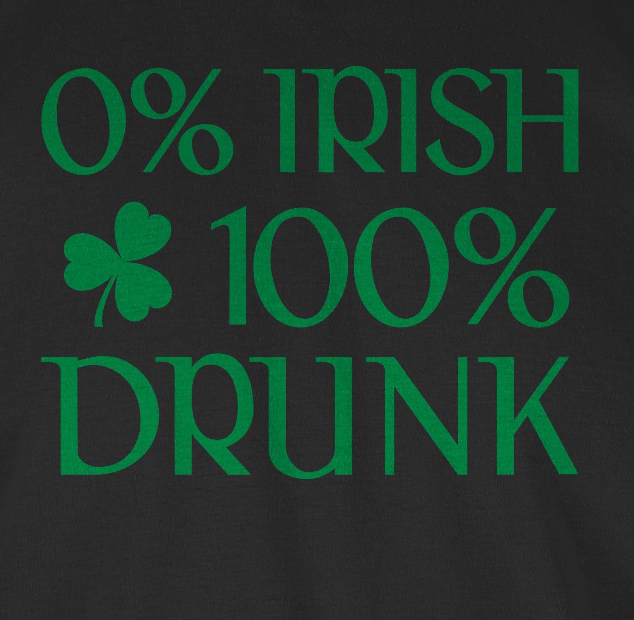 Shirtracer T-Shirt 0% Irish 100% Drunk St Patricks Day St. Patricks Day